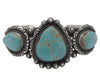 Calvin Martinez, Bracelet, Revival, Number Eight Turquoise, Navajo Made, 6 5/8"