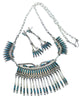 Rena Cachini, Necklace, Earrings, Sleeping Beauty Turquoise, Zuni Made, 8"