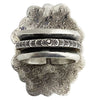 Aaron John, Ring, Crazy Lace Agate, Sterling Silver, Navajo Handmade, 11