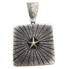 Aaron Anderson, Pendant, 14k Gold, Silver, Star, Navajo Made, 2 1/2" x 1 5/8”