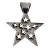 Kevin Yazzie, Tufa Cast Pendant, Star Cluster, Navajo Made, 2 1/4'' x 1 7/8"