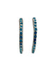 Devin Quam, Earring, Dishta Style, Sleeping Beauty Turquoise, Zuni Made, 1 3/8"