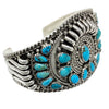 Nora Tsosie, Bracelet, Ring, Sleeping Beauty Turquoise, Navajo Handmade, 7", 8