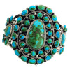 Tyler Brown, Bracelet, Cluster, Sonoran Gold Turquoise, Navajo Handmade, 6 5/8"
