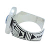 Kary Begay, Silver Overlay Bracelet, Black Web Kingman, Navajo Made, 6 3/4"