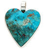 Mildred Parkhurst, Pendant, Kingman Turquoise, Navajo Handmade, 1 15/16"