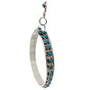 Joanne Cheama, Dangle Earrings, Turquoise, Petit Point, Zuni Handmade, 3"