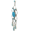 Bryant Othole, Dangle Earrings, Sleeping Beauty Turquoise, Zuni Handmade, 4 1/8"