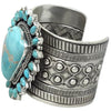 Glenn Livingston, Cluster Bracelet, Royal Blue Turquoise, Navajo Made, 6 1/2"