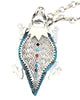 Hank Whitethorn, Necklace, Horned Toad, Turquoise, Navajo Handmade, 28"