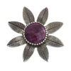 Aaron John, Flower Blossom Ring, Purple Spiny Oyster Shell, Adjustable