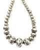 Marilyn Mariano, Navajo Pearl Necklace, Earrings, Handmade Beads, 23"