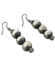 Treva Jim, Navajo Pearl Necklace, Earrings, Handmade Beads, Antiques 25"
