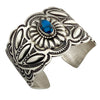 Arnold Blackgoat, Bracelet, Revival, Silver, Turquoise, Navajo Handmade, 6 3/4"
