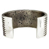 Ernest Rangel, Bracelet, Sterling Silver, Carved, Navajo Handmade, 6 3/4"