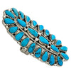 Jazz Wilson, Ring, Cluster, Sleeping Beauty Turquoise, Navajo Handmade, 7 1/2