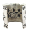 Julian Chavez, Wide Bracelet, Concave, Traditional Stamping, Navajo Made, 7"