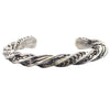 Sunshine Reeves, Bracelet, Twisted Wire, Stamping, Silver, Navajo Made, 6 1/2"