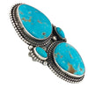 Glenn Livingston, Ring, Turquoise Mountain, Silver, Navajo Handmade, Adjustable