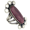 Martha Cayatineto, Ring, Purple Spiny Oyster Shell, Navajo Handmade, 5 3/4