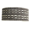 Josiah Smith, Bracelet, Stamping, Sterling Silver, Navajo Handmade, 7 1/4"