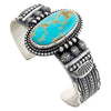 Michael Calladitto, Bracelet, Turquoise Mountain, Navajo Handmade, 7 1/8"