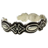 Thomas Jim, Bracelet, Stackable, Silver Applique, Navajo Handmade, 6 5/8"