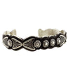 Thomas Jim, Bracelet, Stackable, Silver Applique, Navajo Handmade, 6"
