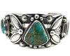 Arland Ben, Bracelet, Stone Cabin Turquoise, Revival Style, Navajo Made, 6 3/4"