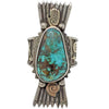 Arland Ben, Ring, Blue Gem Turquoise, Sterling Silver, 14k Gold, Navajo Made, 7