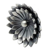 Derrick Cadman, Earrings, Post, Flower Blossom, Silver, Navajo Handmade, 15/16"