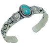 Andrew Gordon, Bracelet, Turquoise Mountain, Heavy Silver, Navajo Made, 6 1/2"
