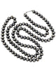 Sherry Hale, Navajo Pearl Necklace, Sterling Silver, Brushed Finish, 58"