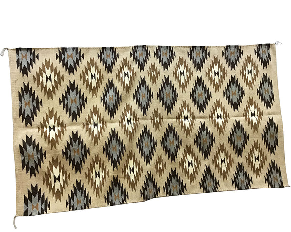 Charlene Begay, Eye Dazzler, Navajo Handwoven Rug, Wool, 85” x 48”