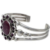 Verdy Jake, Cluster Bracelet, Purple Spiny Oyster Shell, Navajo Handmade, 6 1/2"