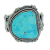 Hank Vandever, Bracelet, Castle Dome Turquoise, Heavy, Navajo Handmade, 6 1/2"