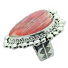 Randy Boyd, Ring, Red Spiny Oyster Shell, Sterling Silver, Navajo Made, 8