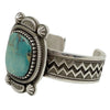 Aaron John, Bracelet, Fox Turquoise, Contemporary, Navajo Handmade, 6 1/2"