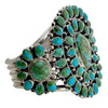 Tyler Brown, Bracelet, Cluster, Sonoran Gold Turquoise, Navajo Handmade, 7"