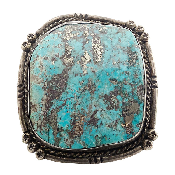 Navajo Handmade Bracelet, Morenci, Circa 1970s, Collector’s Piece, 6 7/8”