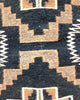 Bessie Nez, Navajo Handwoven Rug, Two Grey Hills, Circa 1970s, 40” x 26”