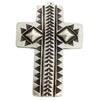 Calvin Martinez, Pendant, Cross Design, Original Stamping, Navajo Made, 2 1/8"