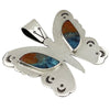 Harold Joe, Pendant, Butterfly, Ocean Jasper Wings, Navajo Handmade, 2 1/2"