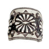 Elvira Bill, Bracelet, Brushed Finish, Sterling Silver, Navajo Handmade, 7 1/2"