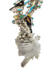 Randy Pinto, Necklace, Inlay, Nine Birds, Sterling Silver, Zuni Handmade, 26"