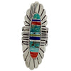 Edward Becenti, Ring, Spiny Oyster Shell, Lapis, Turquoise, Navajo Made, 8 1/2