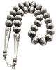 Jeffrey Nelson, Necklace, Navajo Pearls, Stamping, Heavy, Handmade, 20"