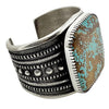 Stanford Yazzie, Navajo Tufa Bracelet, Number Eight Turquoise, Handmade, 6 3/4"
