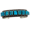 Darrell Cadman, Bracelet, Sleeping Beauty Turquoise, Silver, Navajo Handmade, 7 1/4"