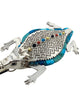 Hank Whitethorn, Necklace, Horned Toad, Turquoise, Navajo Handmade, 30"
